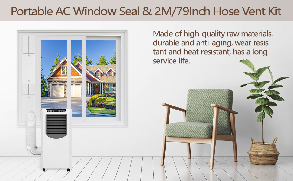2023 Upgrade Portable Air Conditioner Window Vent Kit with
