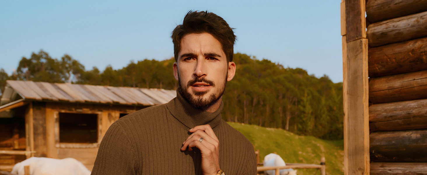 turtle neck sweaters for men black turtleneck men