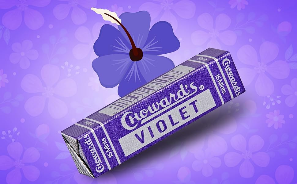 Choward's Violet Mints Candy in Resealable Bag 4 oz 64