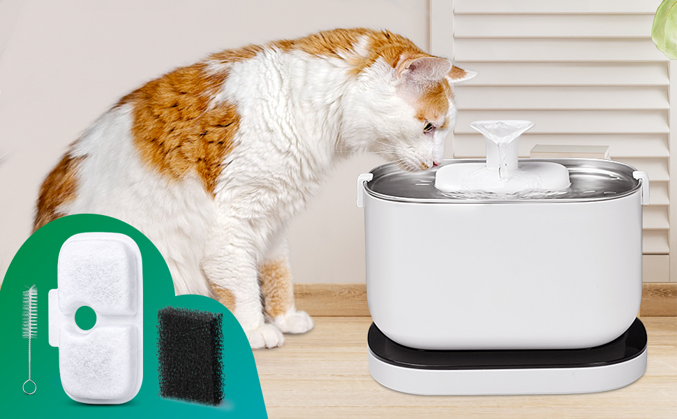 4 Pack Replacement Filters for 2.5L/84oz Dockstream Cat