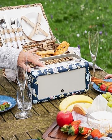 VQ Hepburn voice activated alexa supported bluetooth smart speaker laura ashley elveden navy