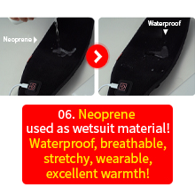 neoprene used as wetsuit material waterproof breathable stretchy wearable