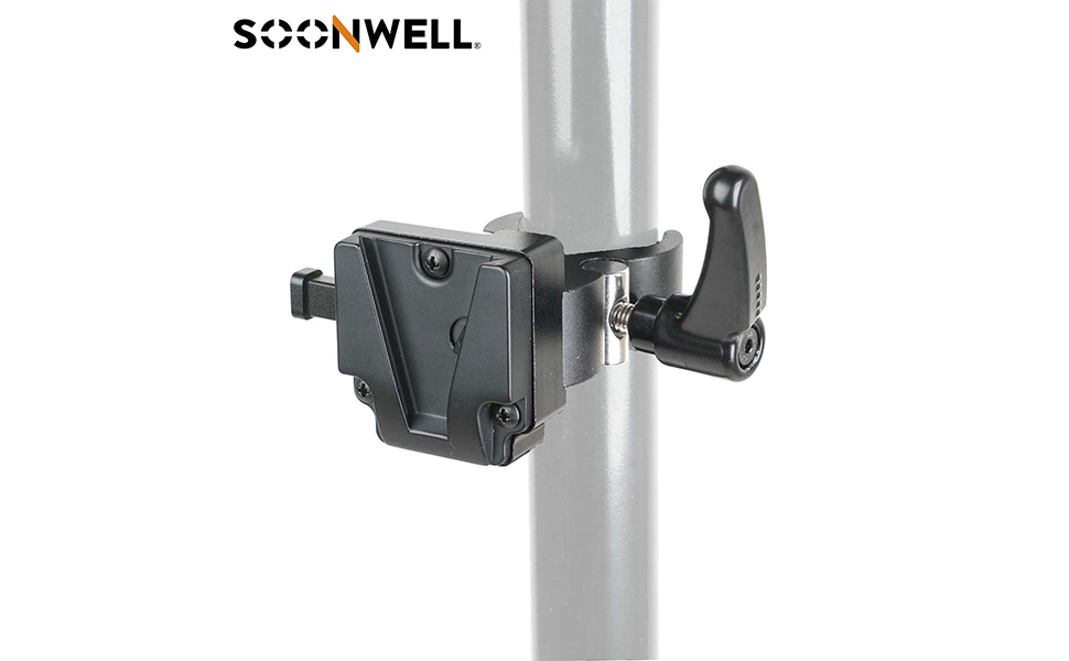 Amazon | SOONWELL Vバッテリーマウント スーパークランプ付V