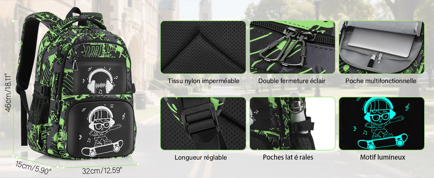 sac a dos enfant garcon