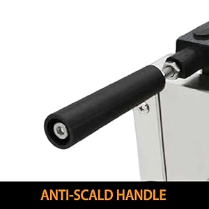 Plastic thick handle attached for easy grasp and effortless usage. Protects user from scald.