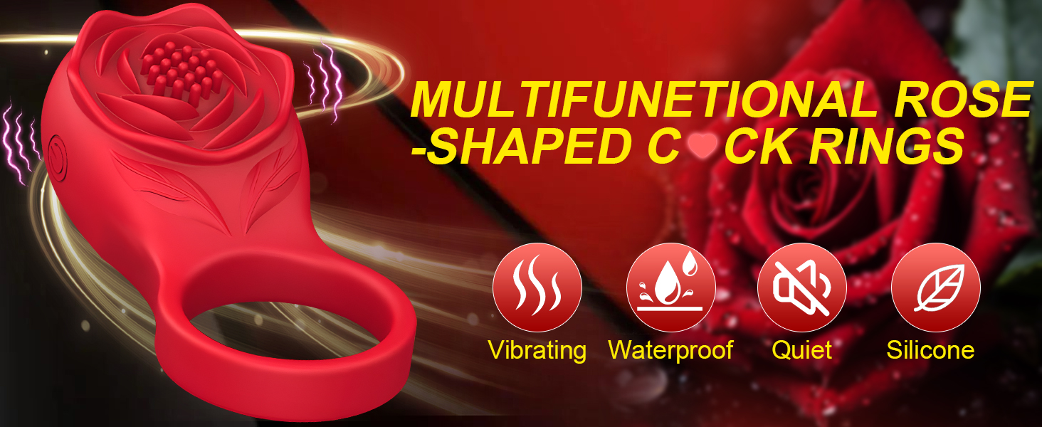 rose vibrator rings