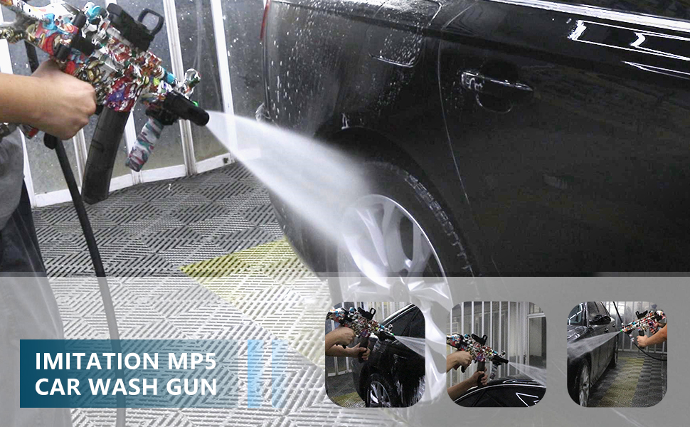 Pressure Washer Gun with 3/8" Quick Connect Plug, Car