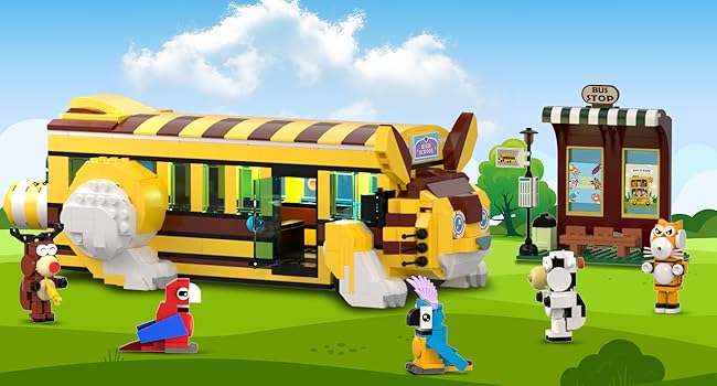 cat-shaped school bus