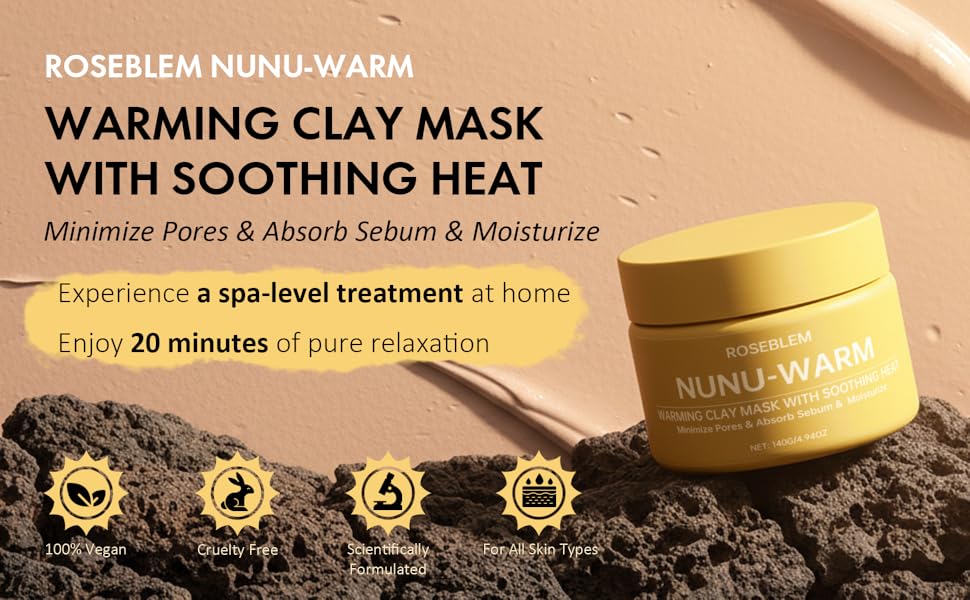 WARMING CLAY MASKWITH SOOTHING HEAT