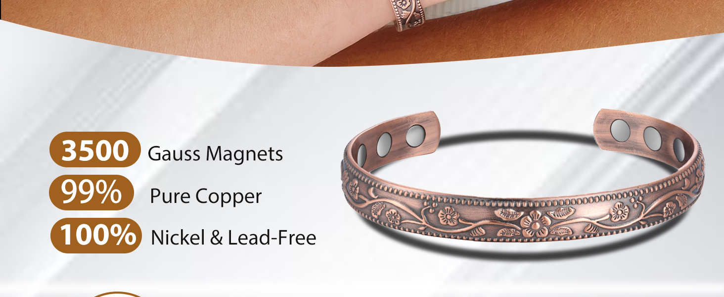 copper bracelets for women