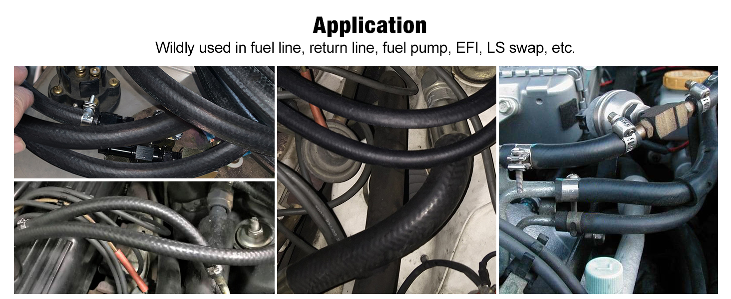 EVIL ENERGY 3/8" Fuel Injection Hose 5FT 300PSI SAE 30R9