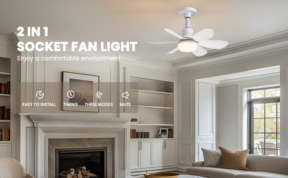 socket fan light