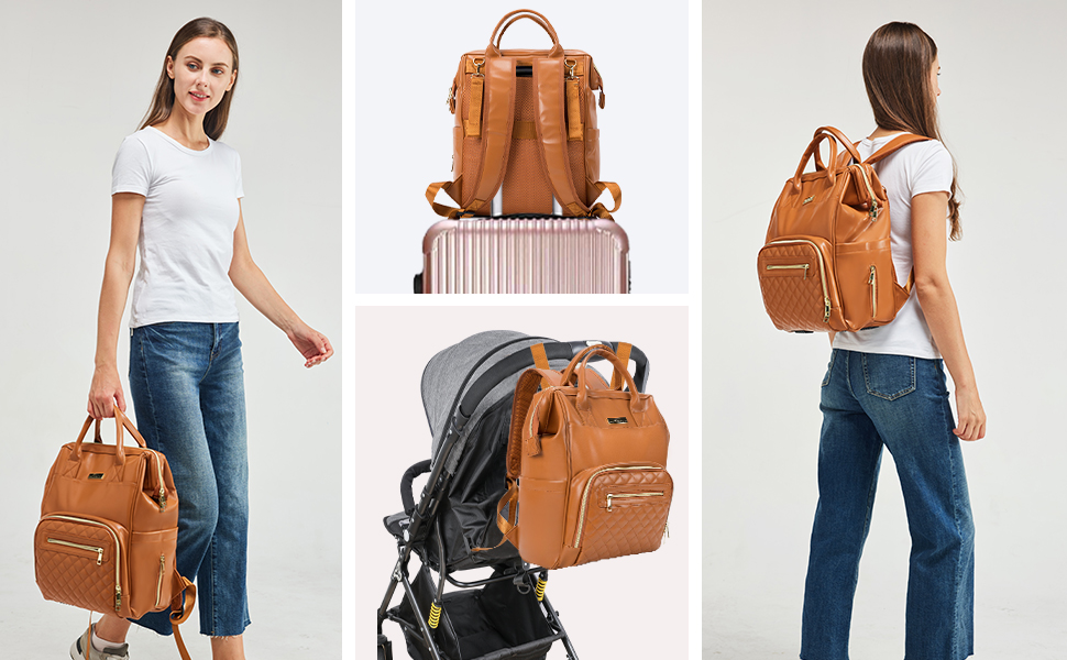 Baby Wickelrucksack aus Leder