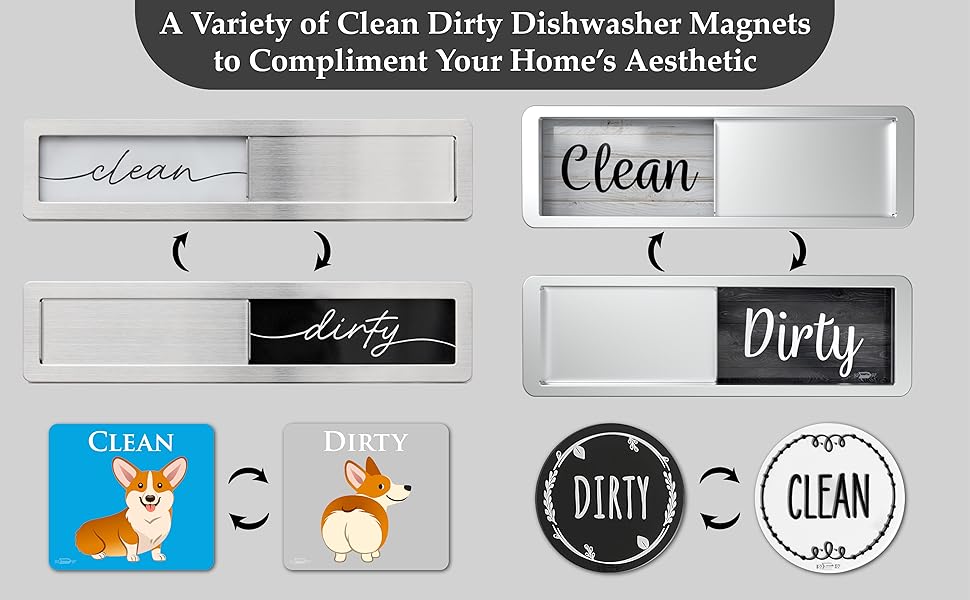 clean dirty magnets clean dirty signs, clean dirty dishwasher magnets, dirty clean dishwasher signs