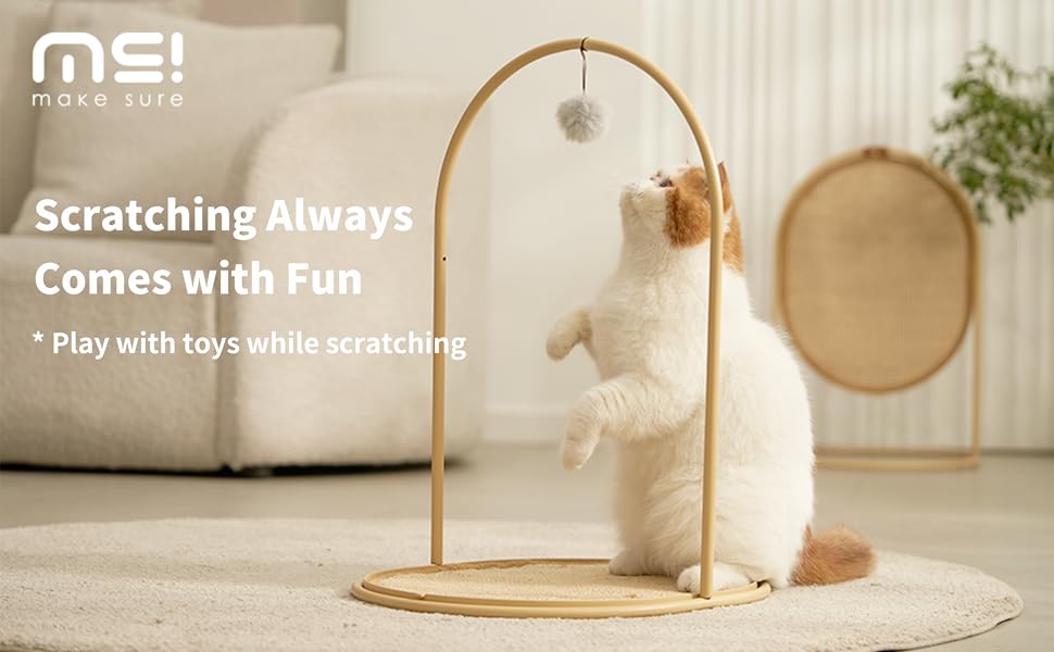 MS!MAKE SURE Cat Scratching Post, Three Modes Cat