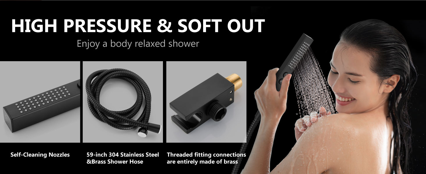ceiling shower head with handheld