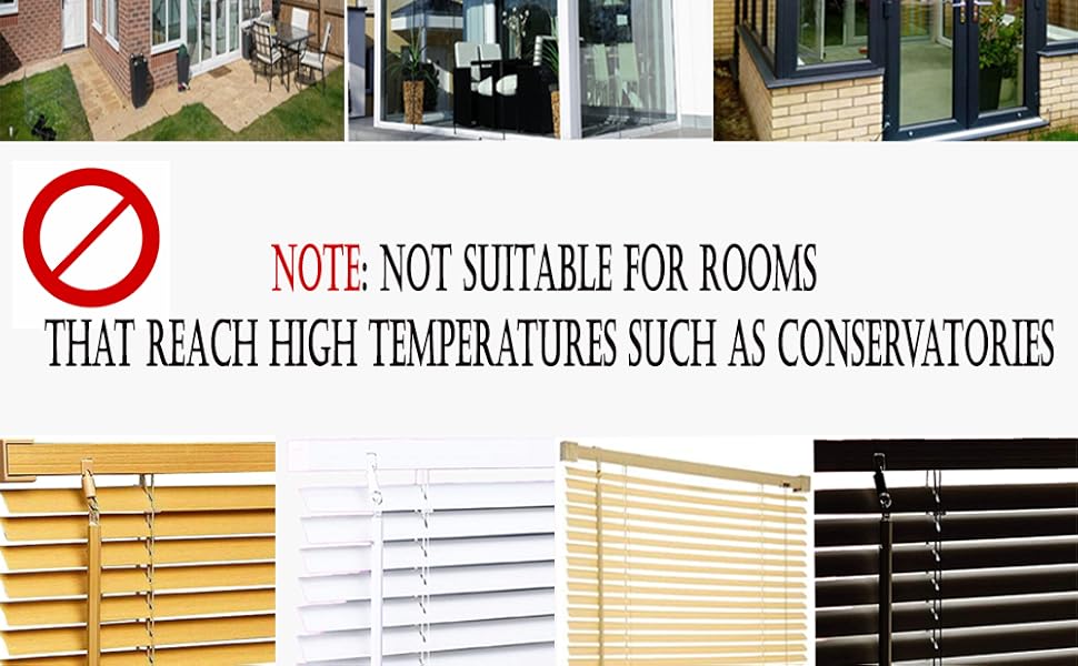 funky gadgets White PVC Blind Window Blinds Easy Fit Twist