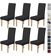 Dioxide High Stretch Chair Covers for Dining Chairs, Removable Washable Dining Chair Covers Set o...