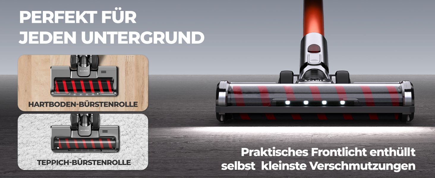 KLAMER Akkustaubsauger