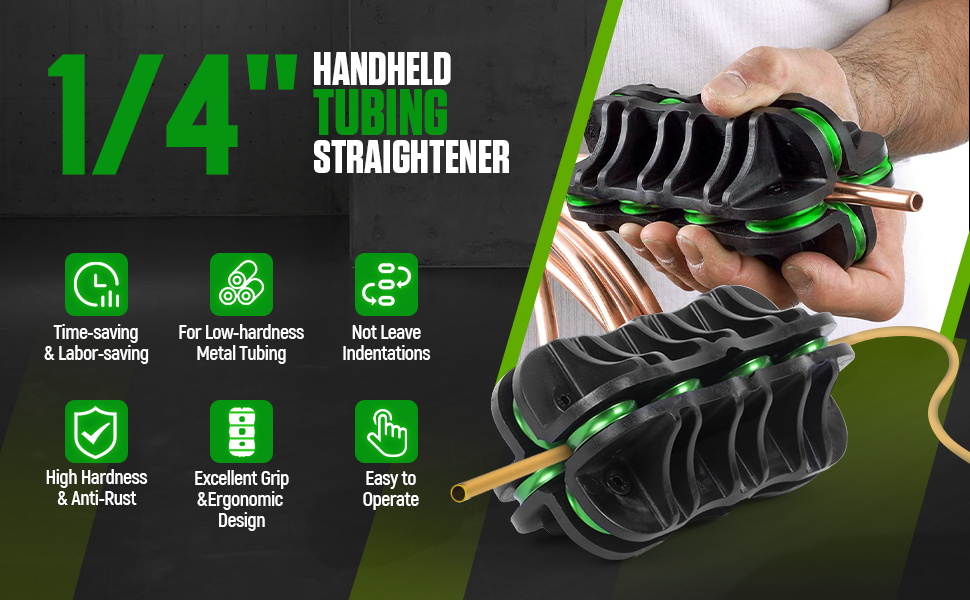 Tubing Straightener 1/4in Brake Line Straightening Tool