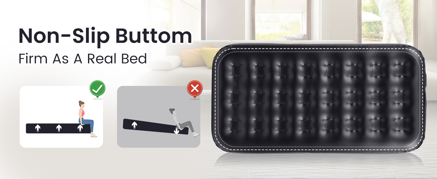 Twin Air Mattress with Builtin Pump,10 Inch Colchon