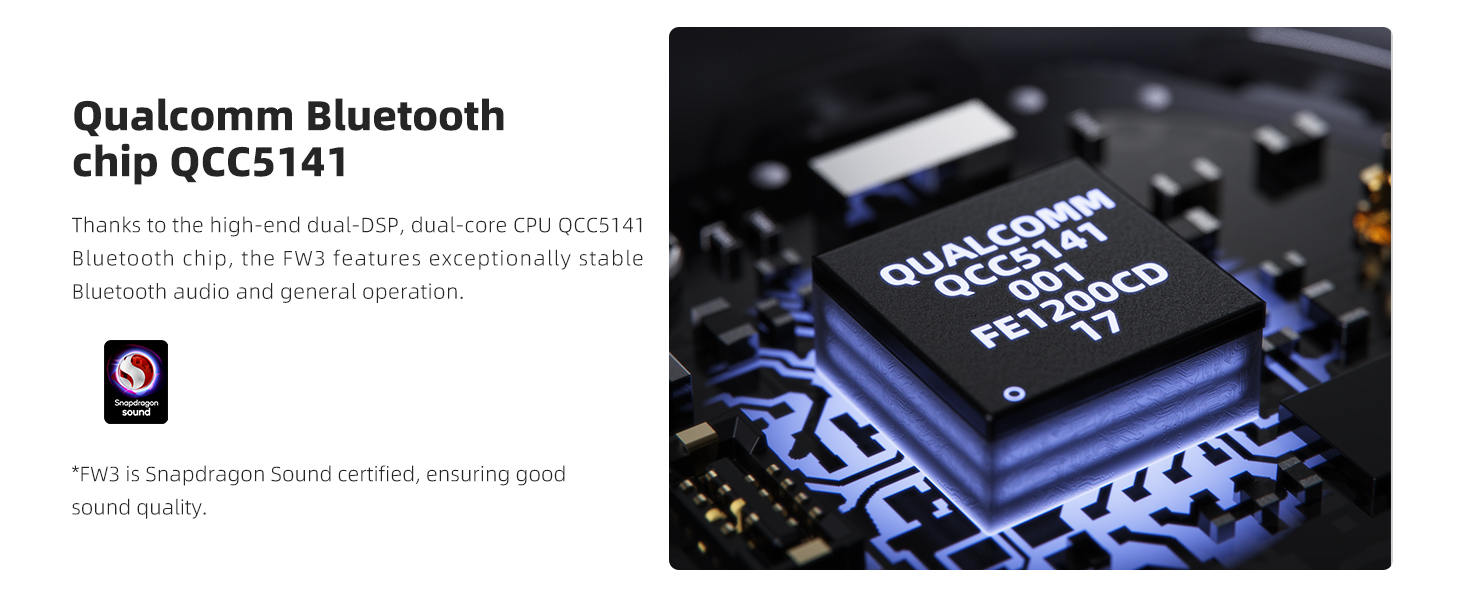 FiiO FW3 True Wireless Earbud, Bluetooth 5.2 LDAC/aptX