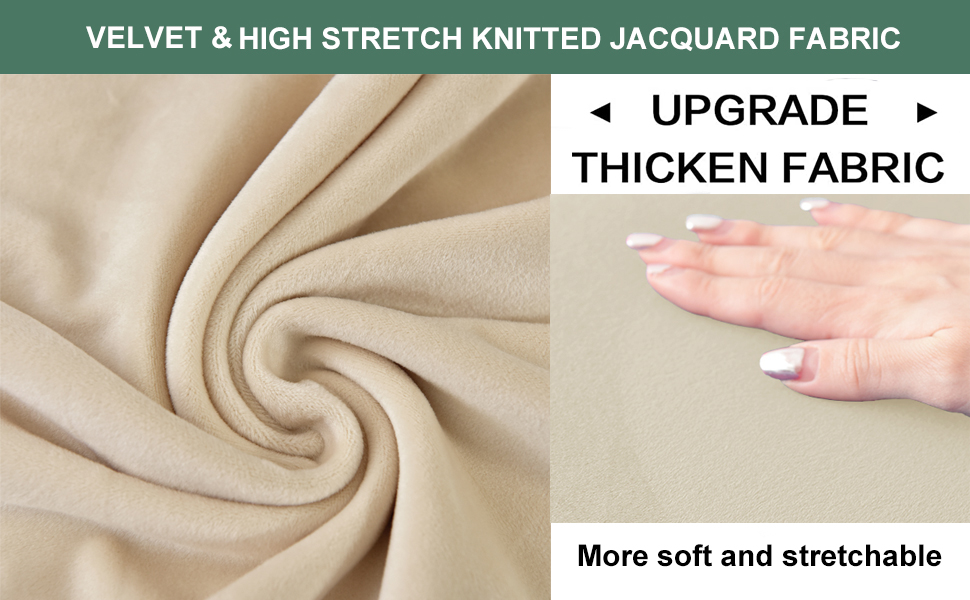 Storage Ottoman Cover,Stretch Velvet Rectangle Storage Bench Cover Jacquard Ottoman