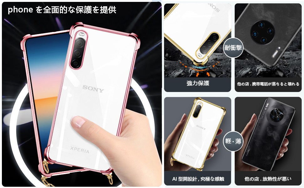 Amazon.co.jp: PAILAIMEN Sony Xperia 10 II ケース クリア