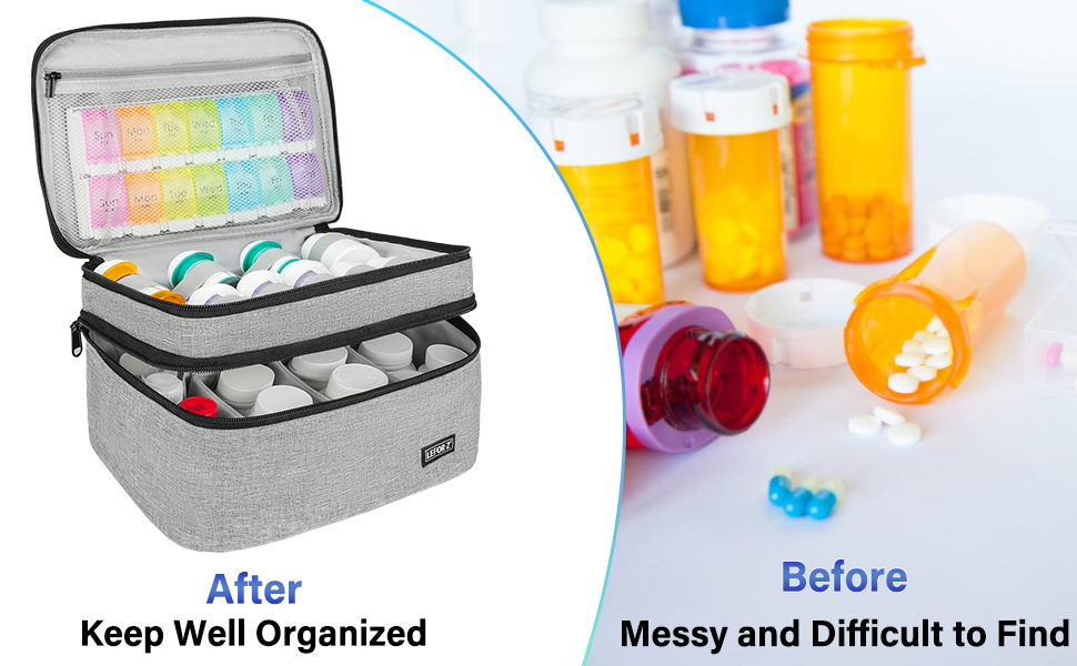 Pill Bottle Storage Bag Empty