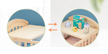 Amazon.co.jp: [ZOOBLY] ベビーベッド木製 新生児 7点セット付き