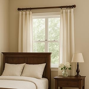 wooden curtain ring with clips