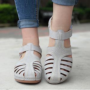 Gray sandals