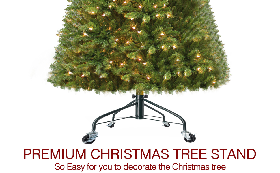 Ouvin Foldable Heavy Duty Christmas Tree Stand for 7 Foot Artificial