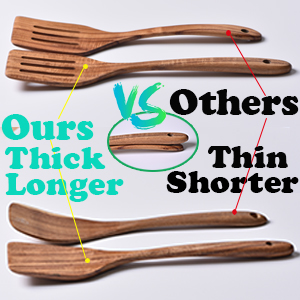 long cooking spoons set