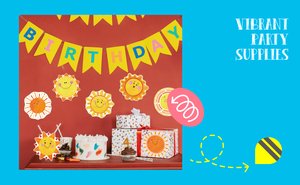 60 PCS Sun Cutouts, 10 Designs Bulletin Board Decoration