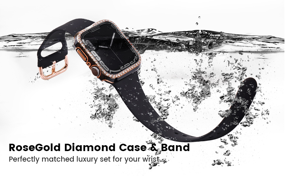 Soft Silicone Bands and Diamond Case