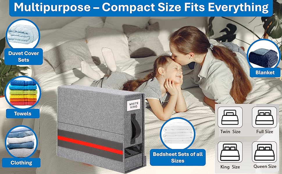 multipurpose use of bedsheet organizer