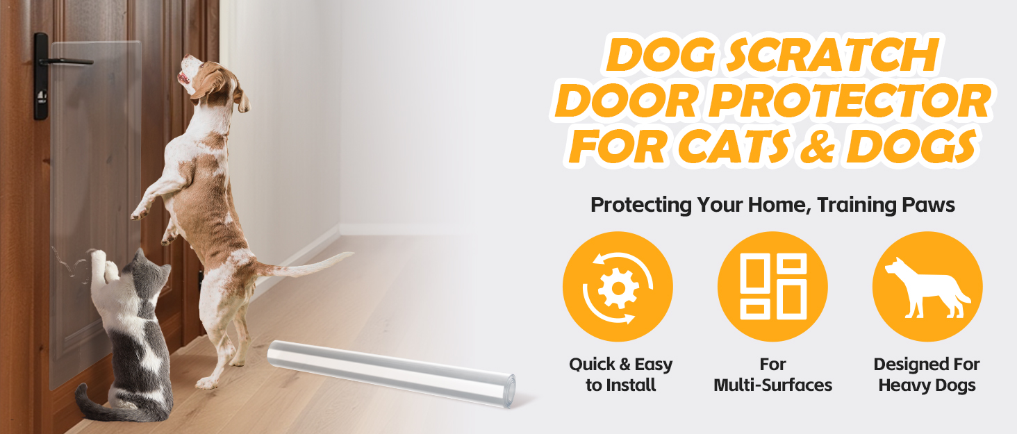 Heavy Duty Door Protector from Dog Scratching, CustomCut