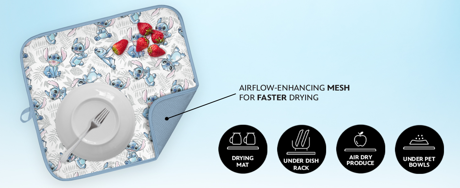 Disney Dish Drying Mats Details