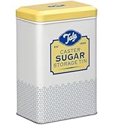 Tala Originals Storage Tin, Metal, Yellow and Cream Nostalgic Design, Holds a Full Bag of Caster ...