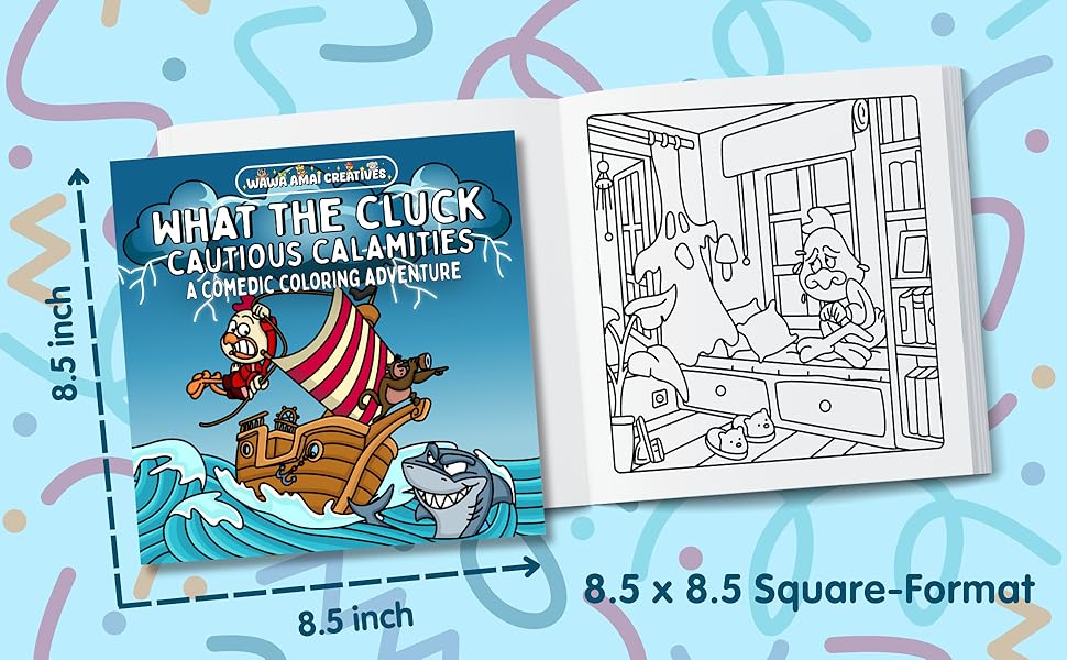 8.5 by 8.5 inch square format