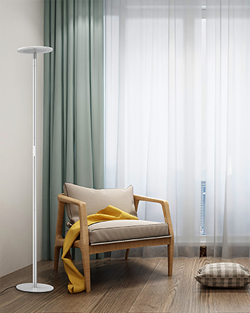trond led torchere floor lamp