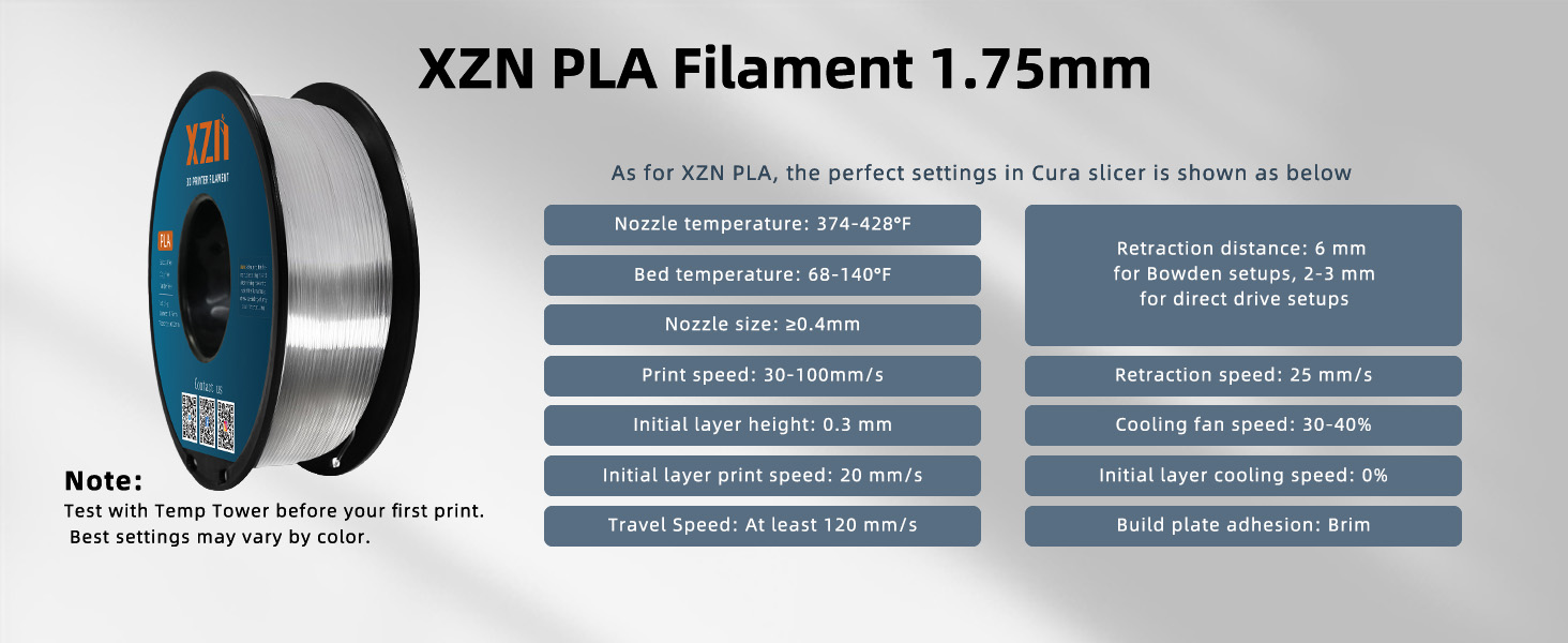 PLA Filament 1.75mm Clear, 3D Printer Filament 1kg Spool (2.2lbs), Neatly Wound, +/- 0.02mm Precision, No Clog/Bubble, Excellent Layer Adhesion, Fits Most FDM Printers 9 pla clear