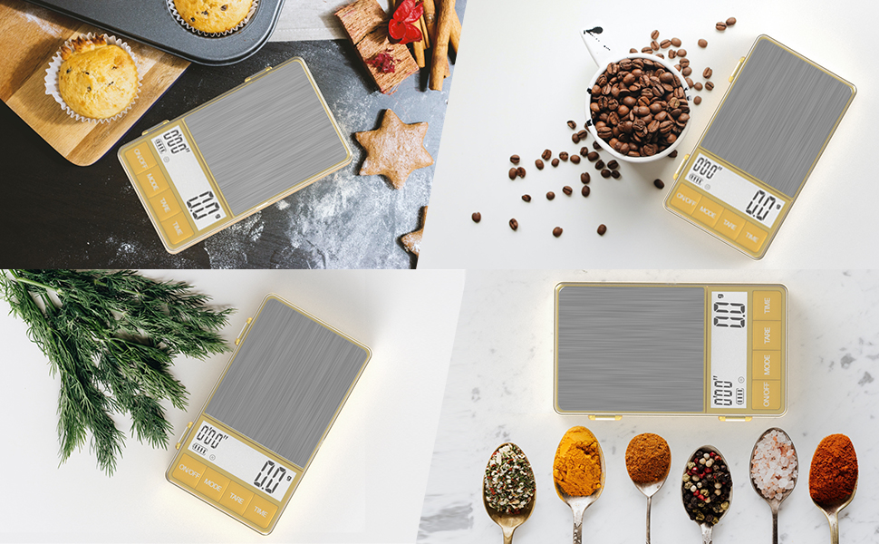 MAXUS Espresso Scale with Timer 1000g/0.1g, Small and Handy