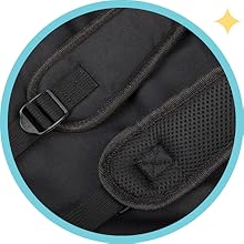 adjustable, ergonomic, harness-style, backpack, straps, hands-free, convenient, car seat