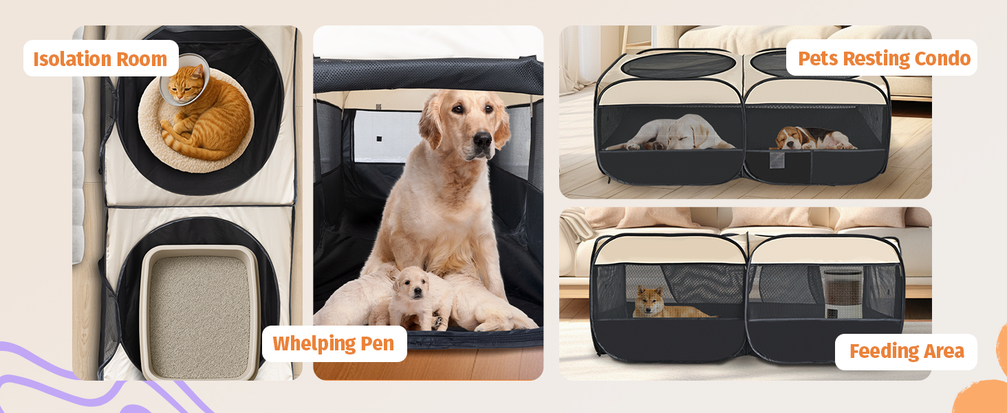 dog playpen indoor cat play pen puppy enclosure