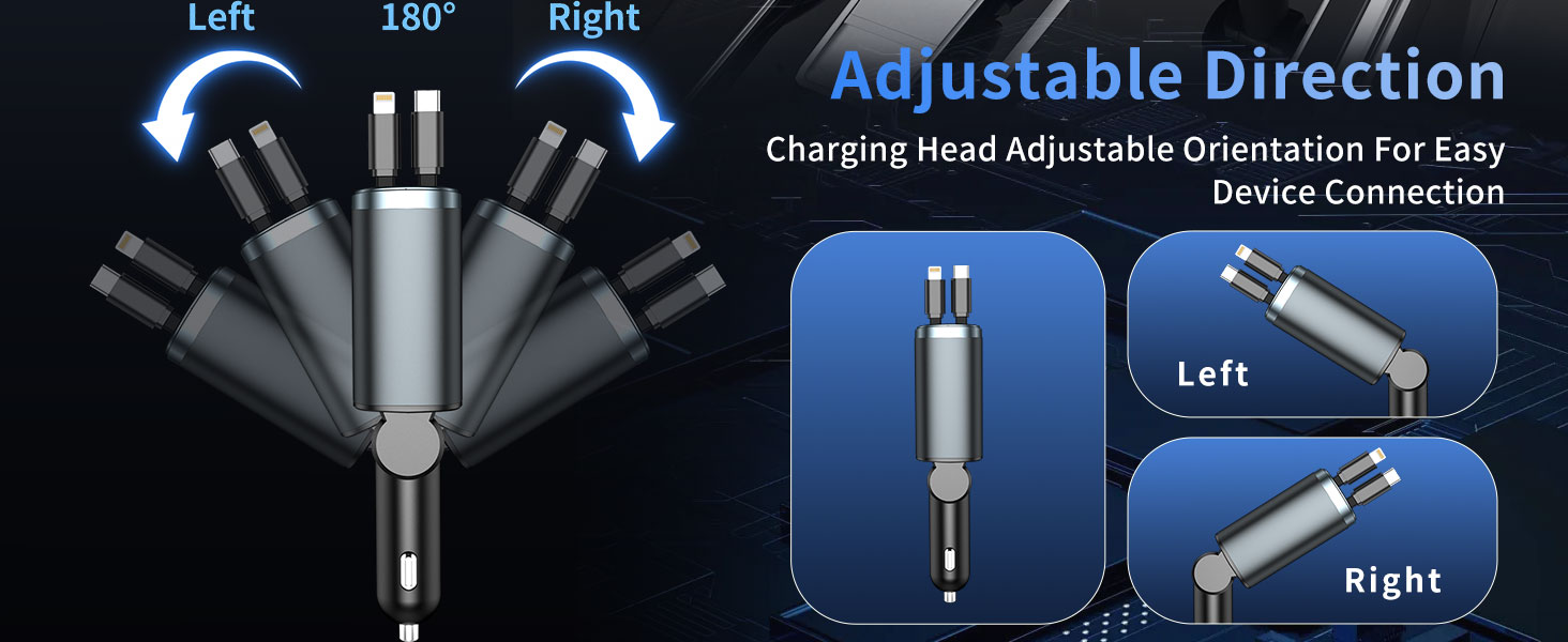 car charger Adjustable Direction