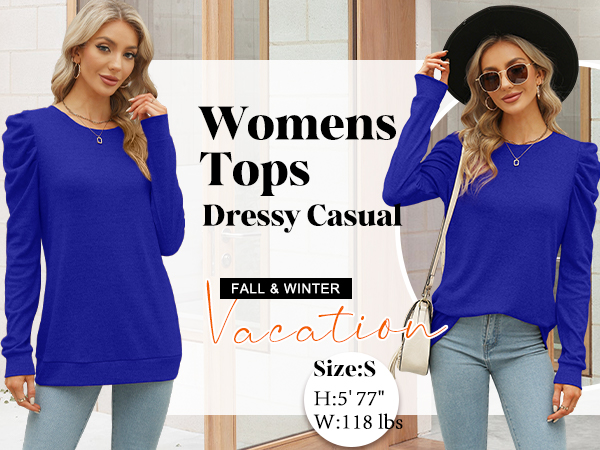 トップス SORIN Soft Sweat Voluminous Gathered Top Womens Hoodies Gradient Long Sleeve Drawstring Pullover Tops