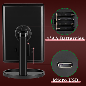 lighted makeup mirror magnification