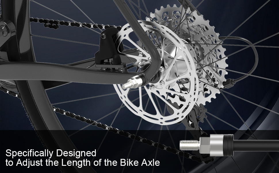 NICEDACK Pack of 4 Aluminium Alloy Washers for M12 Bicycle